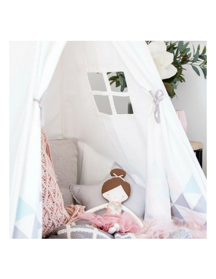 Kids Teepee Play Tent Blush Sky
