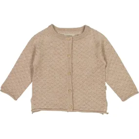 Knit Cardigan Hera - khaki melange