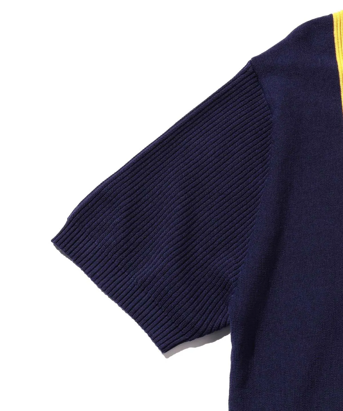 Knit Polo - Stripe Navy