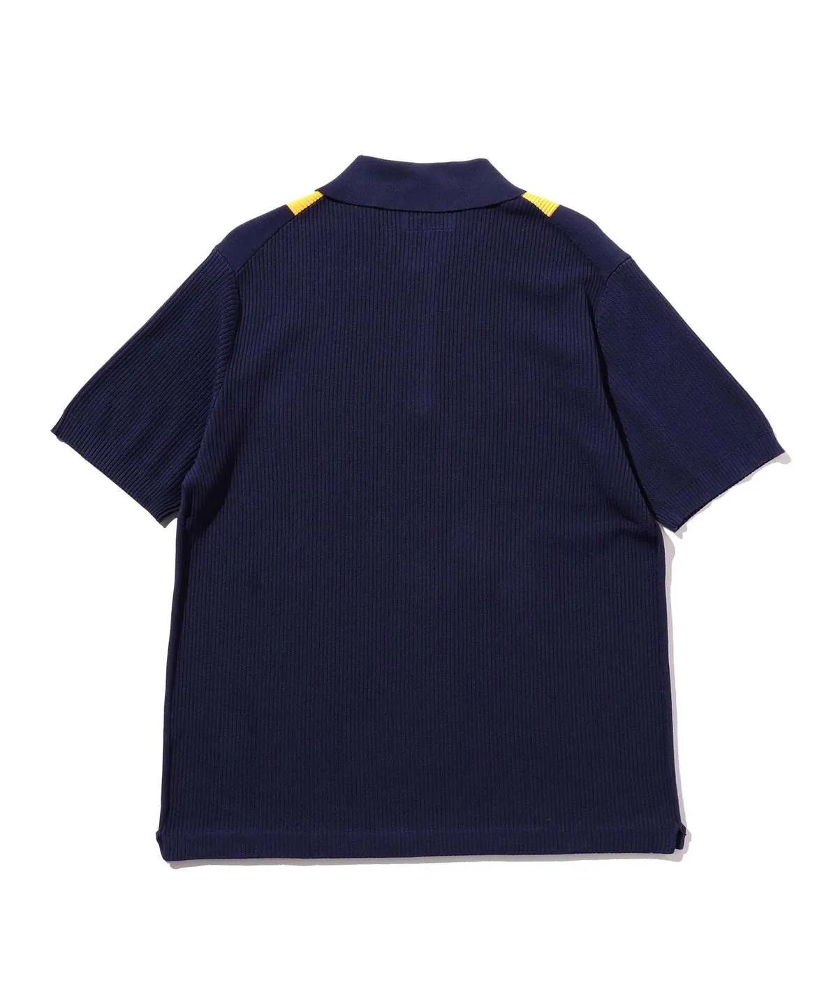 Knit Polo - Stripe Navy