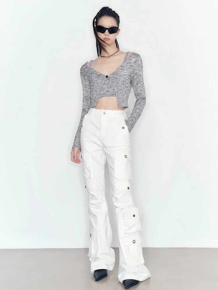 Knitting Camisole ＆ Cropped Cardigan Set-up