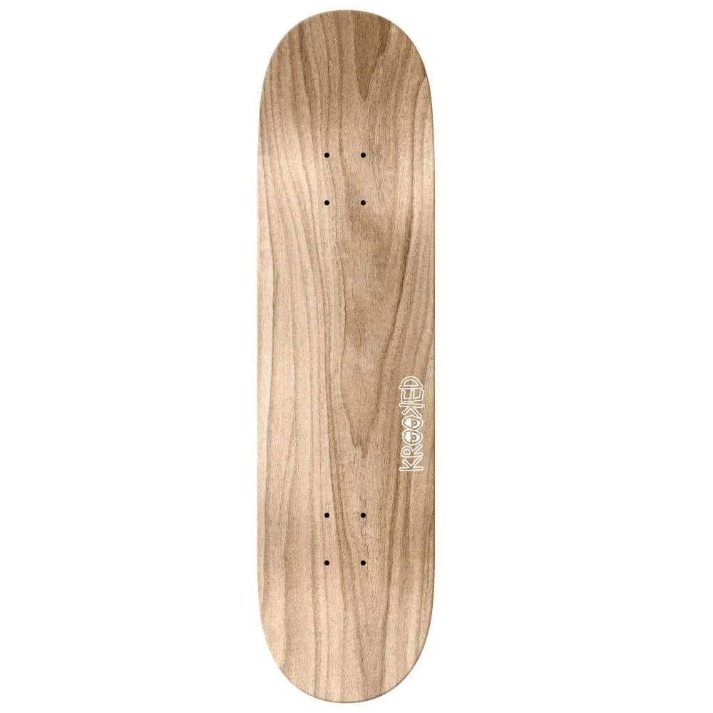 Krooked PP Flock Green Skateboard Deck 8.38