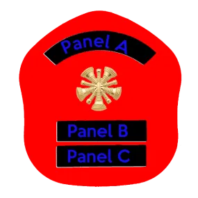 LA Short Style Fire Helmet Shield LAS5