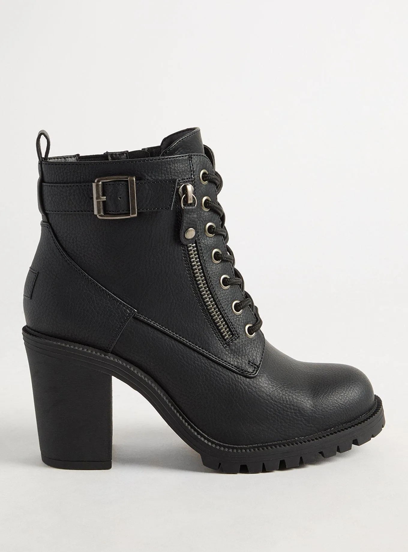 Lace Up Heeled Hiker Boot (WW)