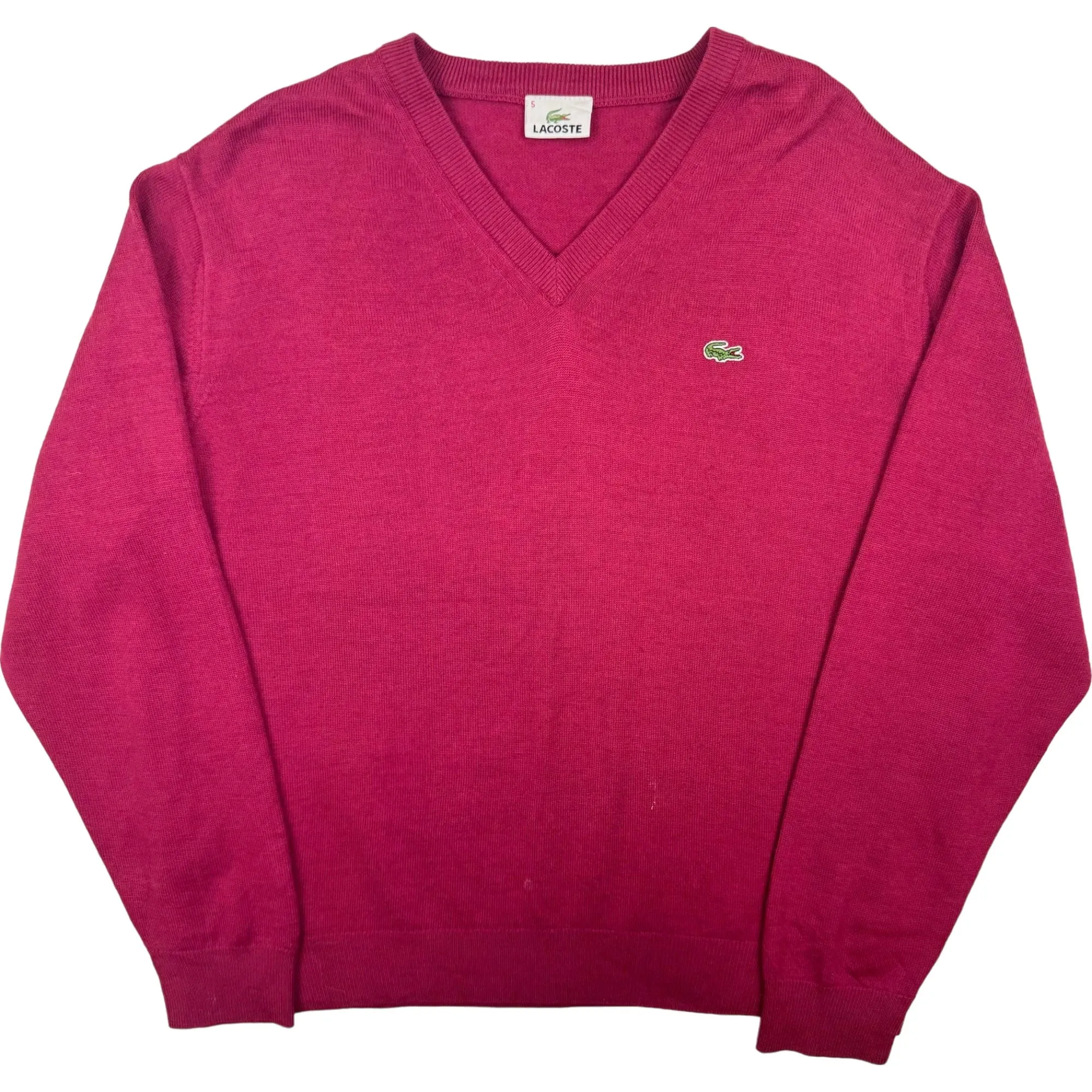 Lacoste V-Neck Knitwear Pink