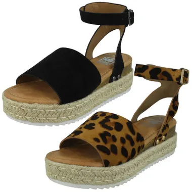 Ladies Down To Earth Flatform Sandals - F1R2006