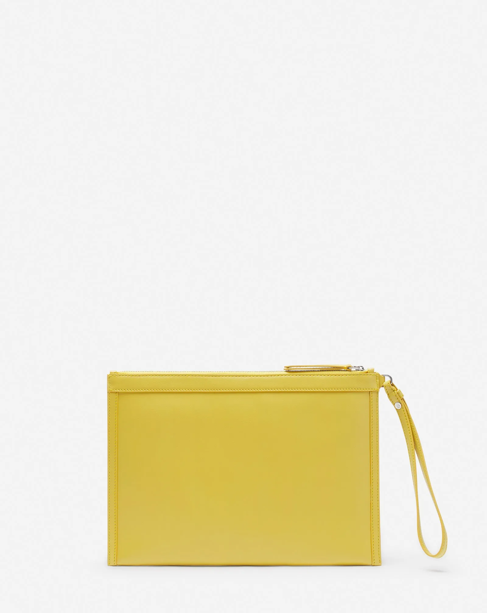 LANVIN x FUTURE LEATHER CLUTCH WITH EAGLE PRINT