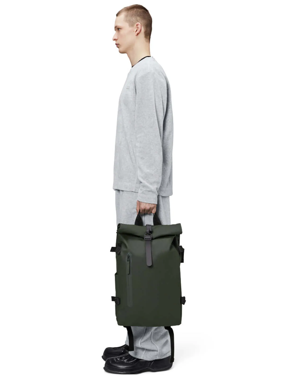 Large Rolltop Backpack - Green