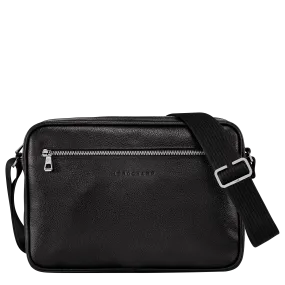 Le Foulonné M Camera bag Black - Leather