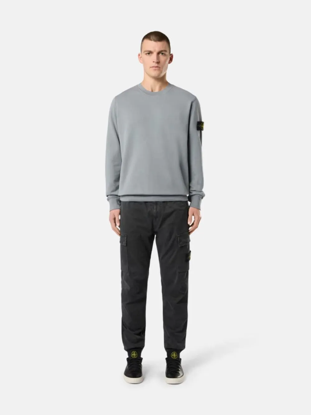 Lead Grey Regular Tapered Fit Cargo Pants