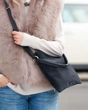 Leather & Suede Cross Body Bag
