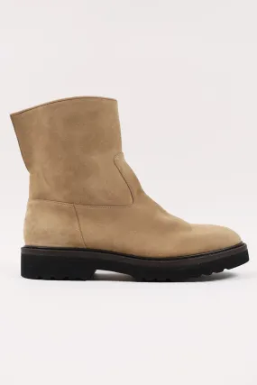 Leather Boots - Beige Suede