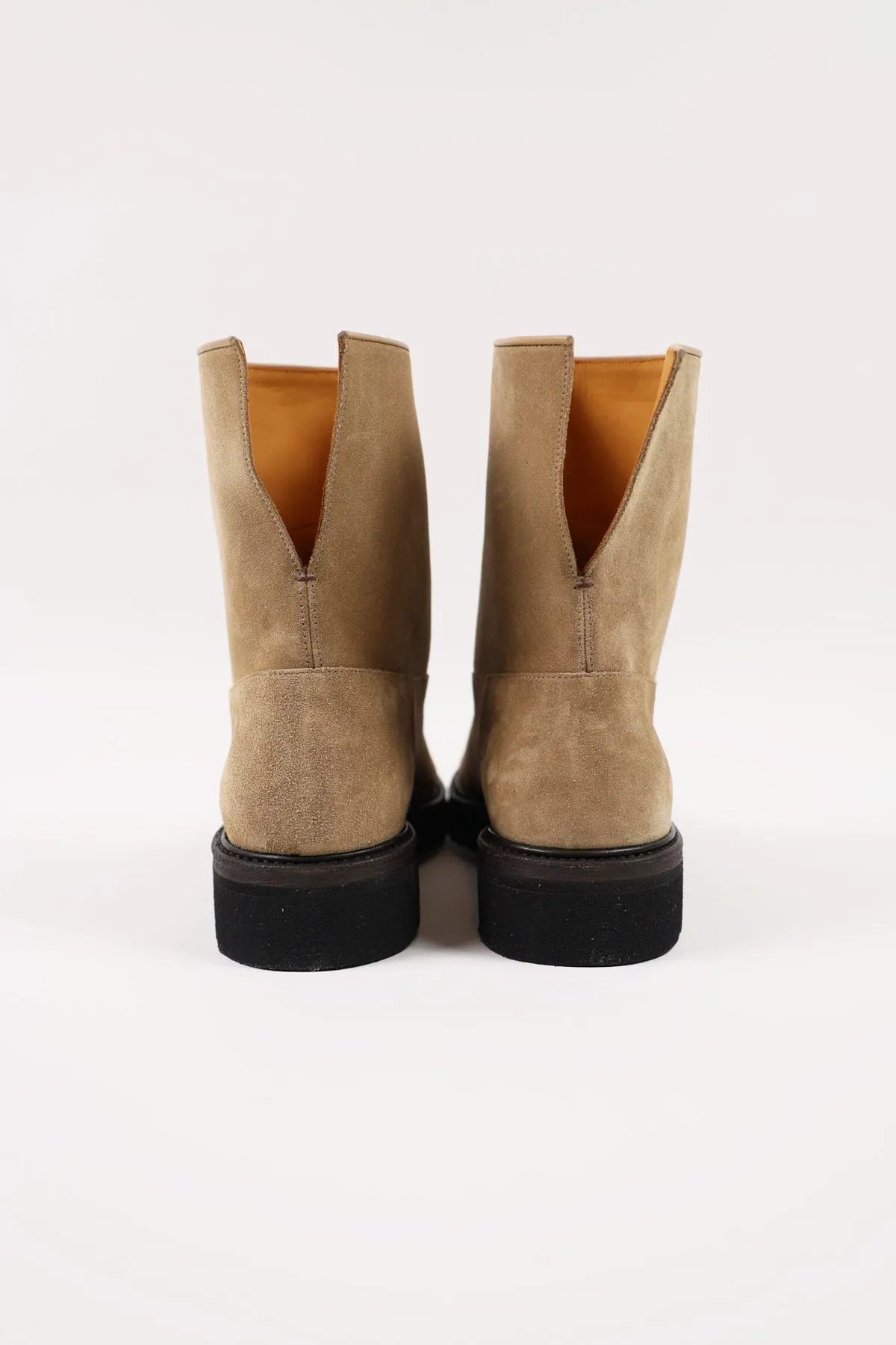 Leather Boots - Beige Suede