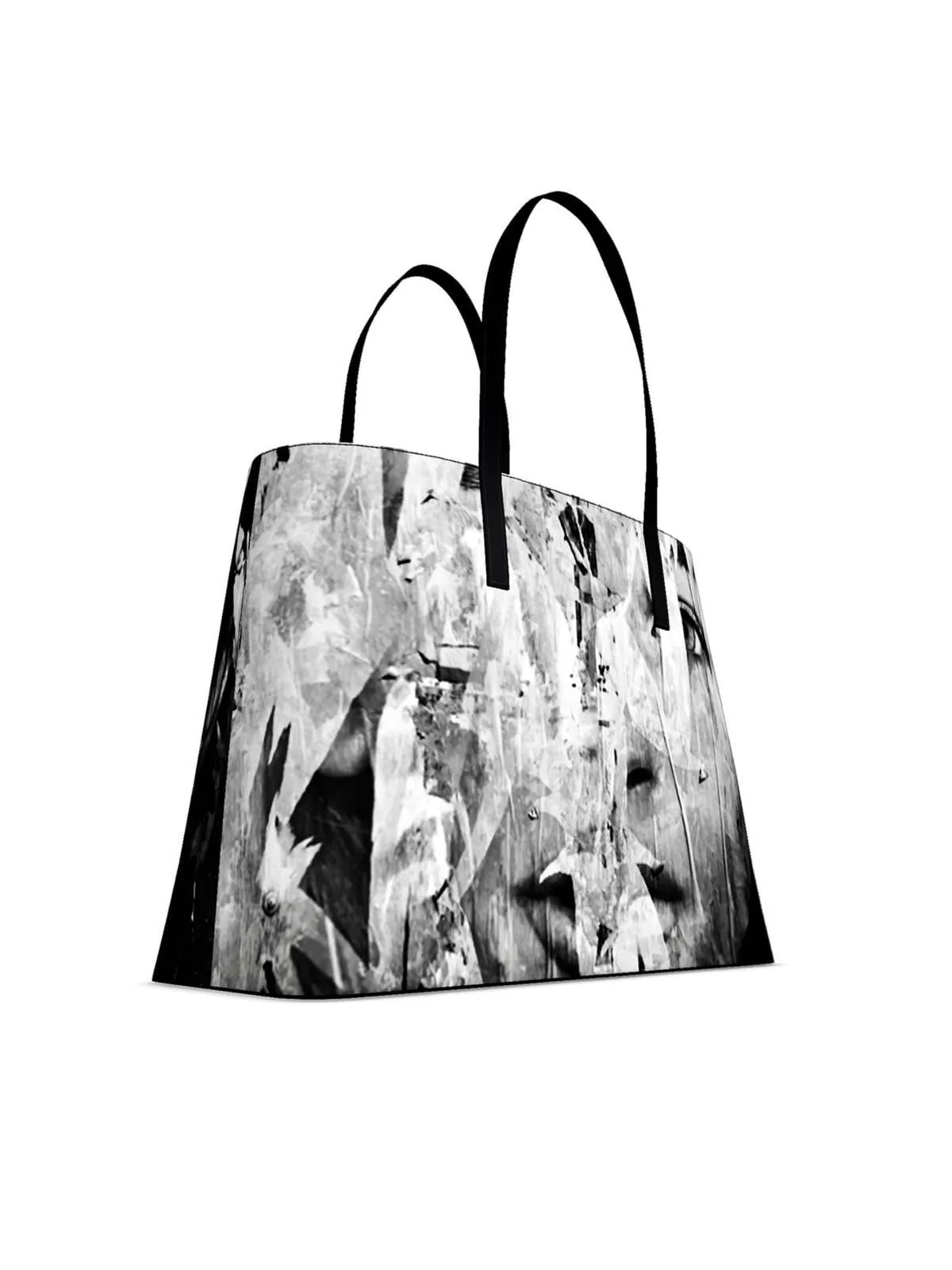 Leather Tote in NYC Mural by Jessica Murray