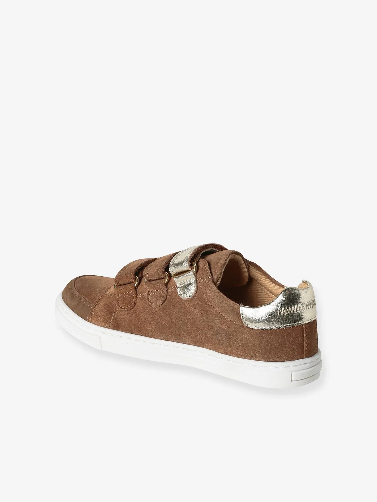 Leather Trainers for Children - navy blue