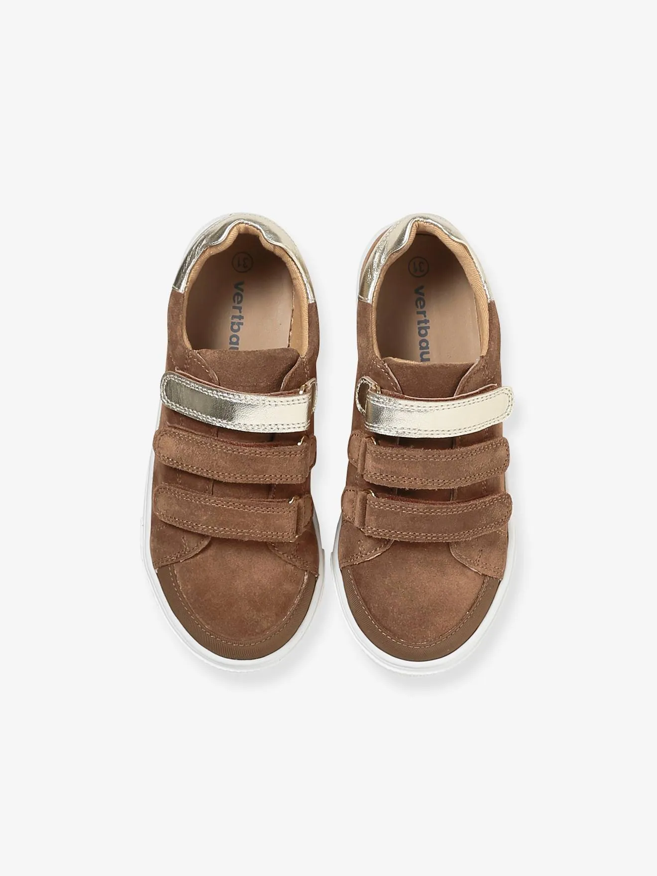 Leather Trainers for Children - navy blue