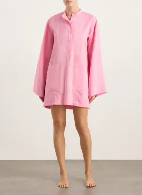 Leiden Organic Linen Tunic - Pink