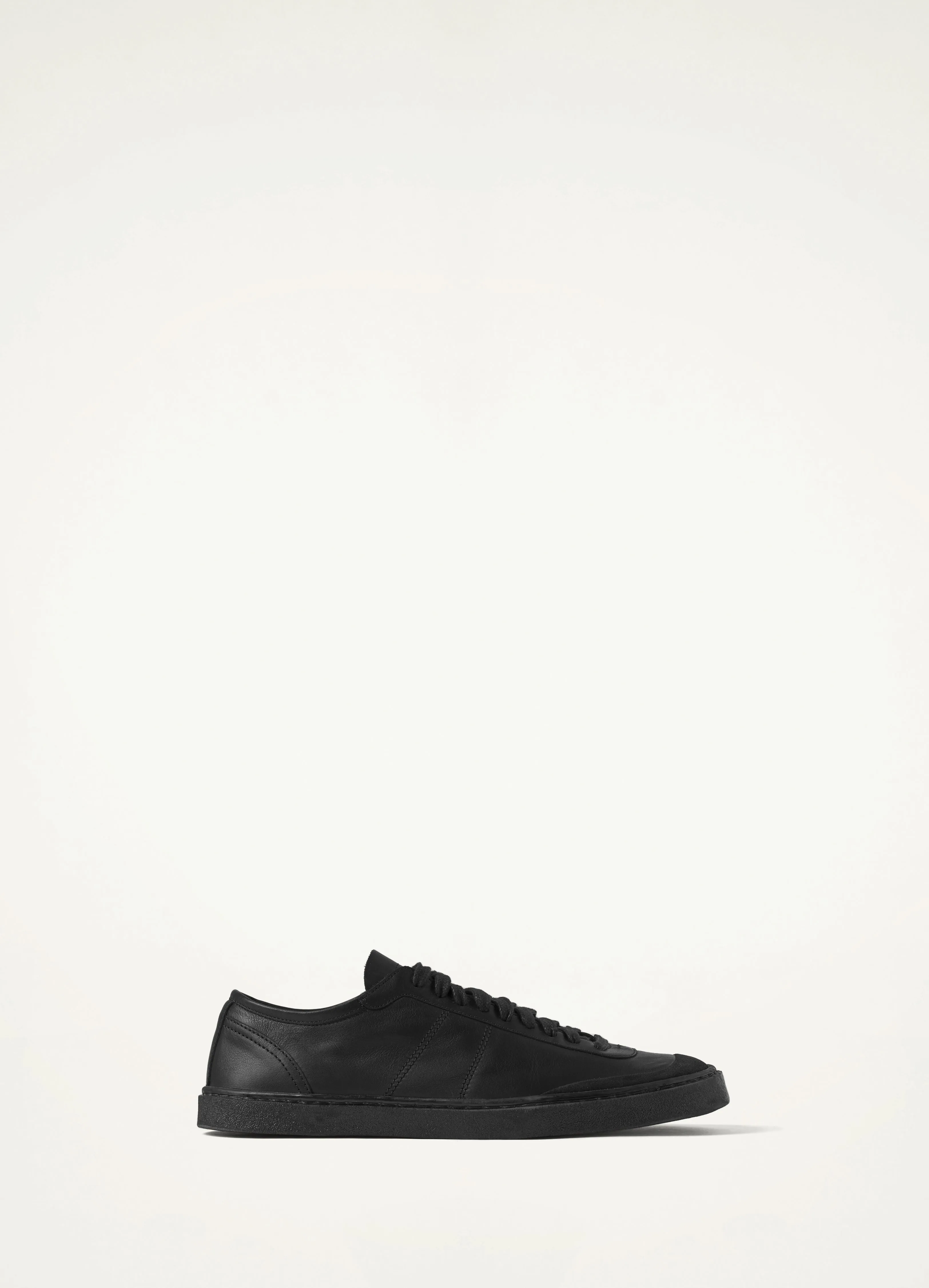 Lemaire Linoleum Laced Up Trainers (Black)