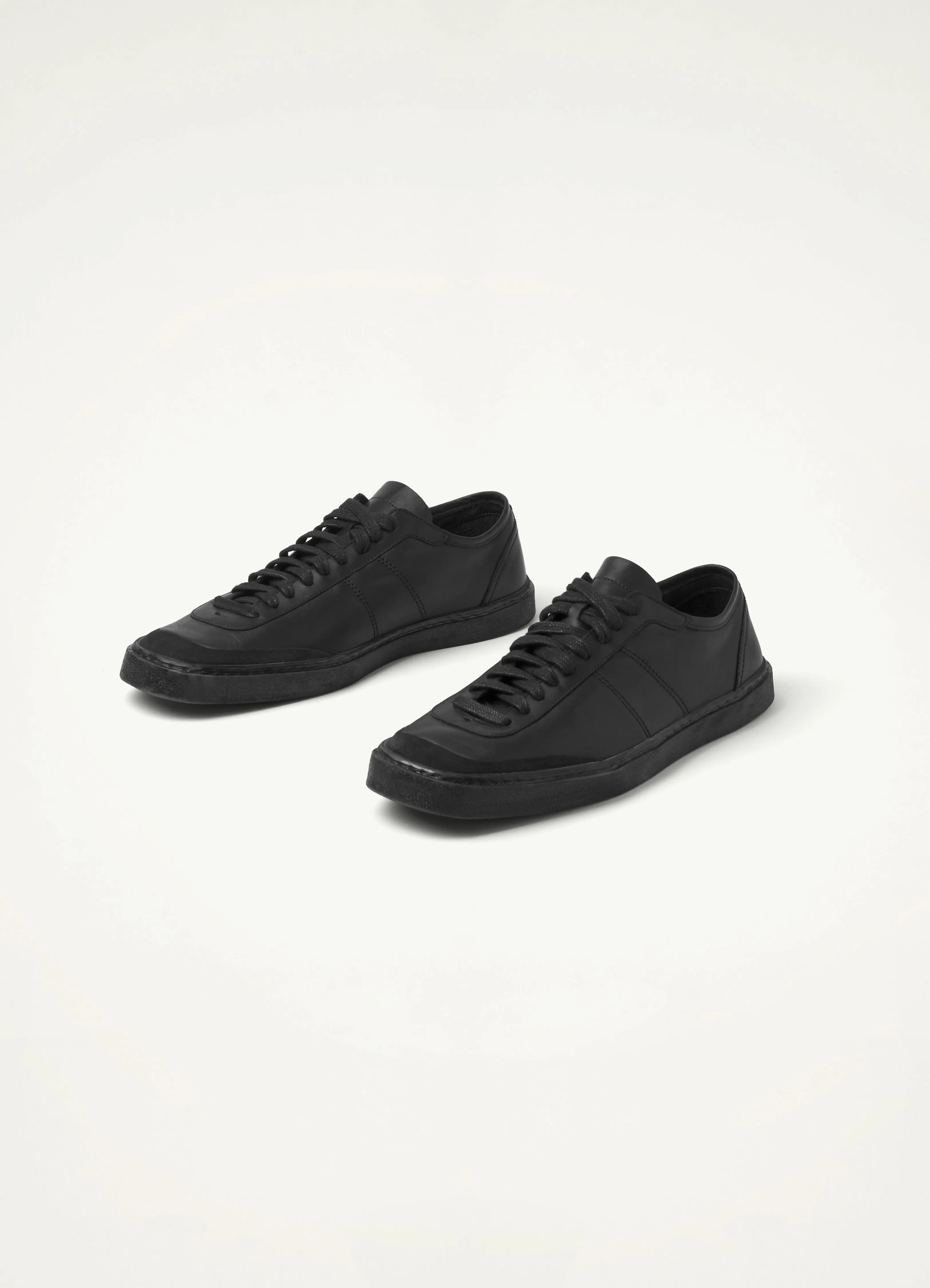 Lemaire Linoleum Laced Up Trainers (Black)