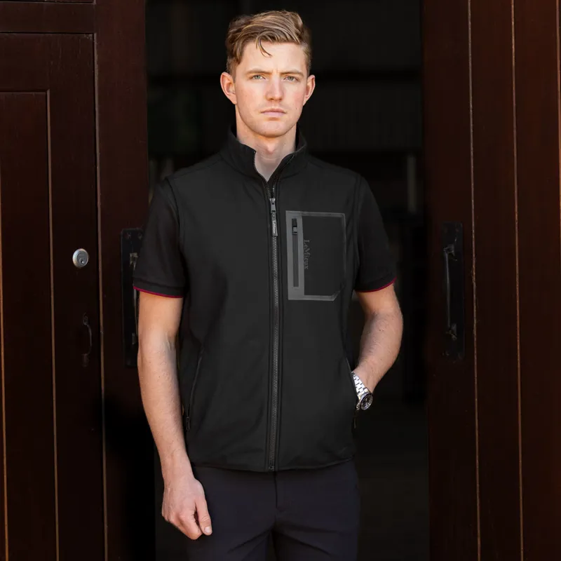 LeMieux Elite Mens Fleece Gilet - Black