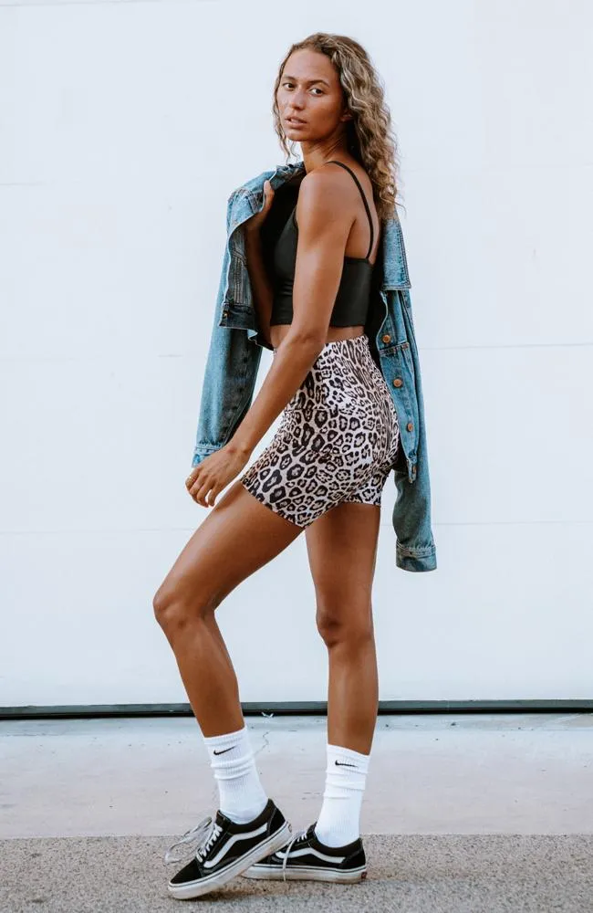 Leopard Bike Shorts