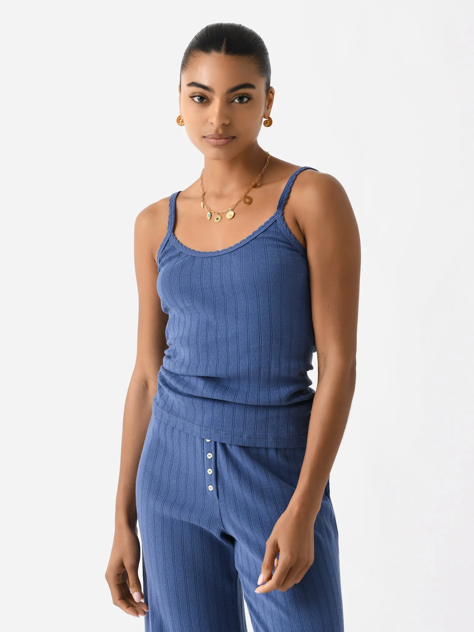     LESET  Women's Pointelle Tank Top    