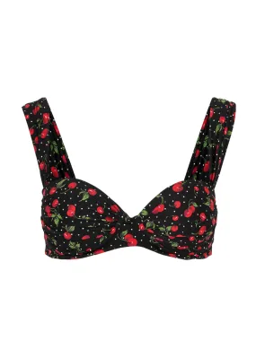 LESLIE AMON Paloma printed bikini top -                         -                     -                
