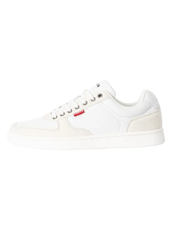 Levi's Tab Logo Trainers - Regular White