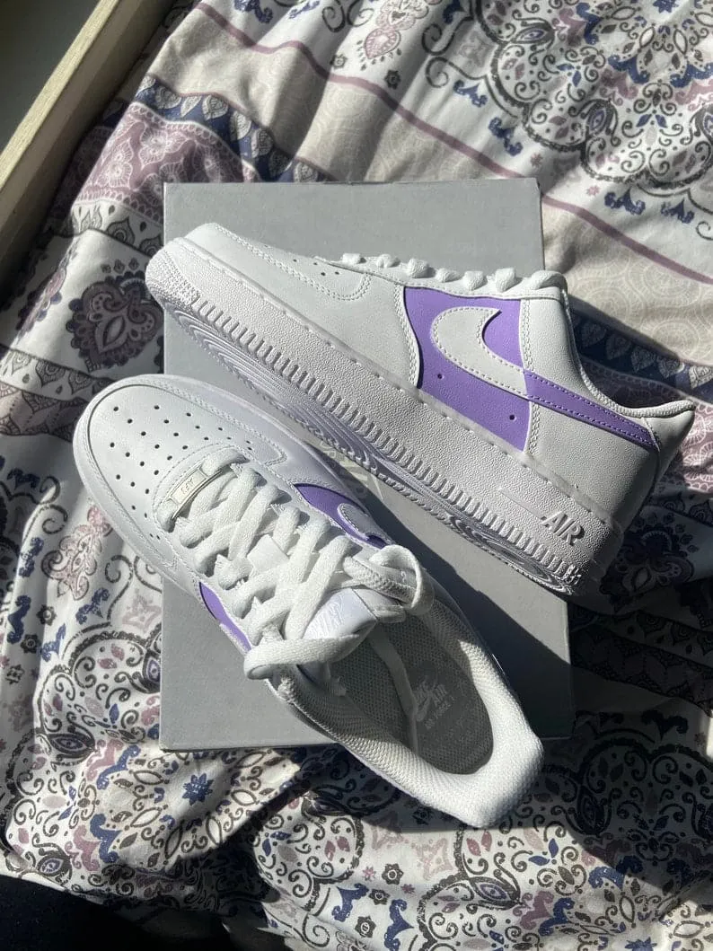 Lilac Custom Nike Air Force 1_s