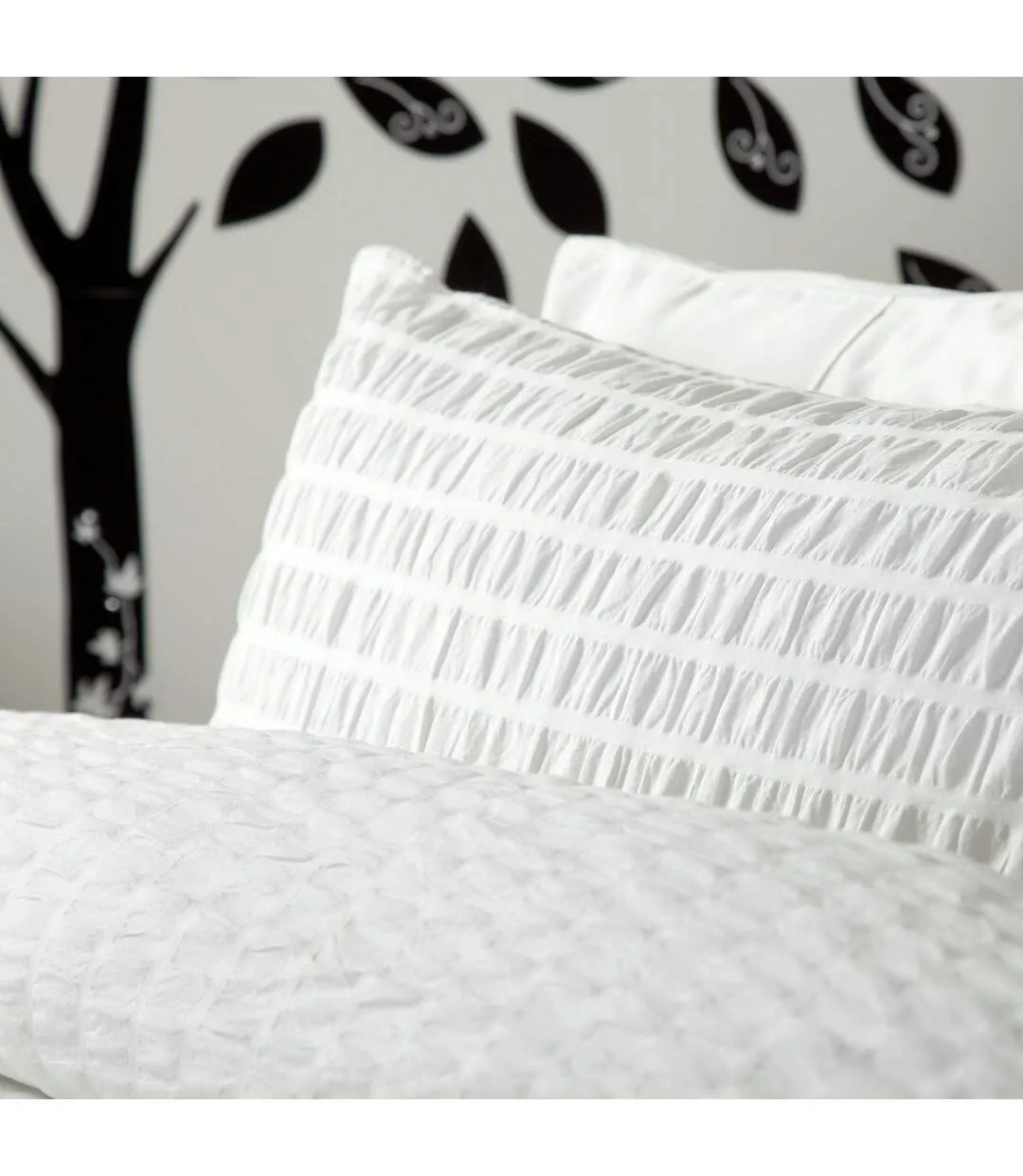 Lincoln duvet cover set white Belledorm