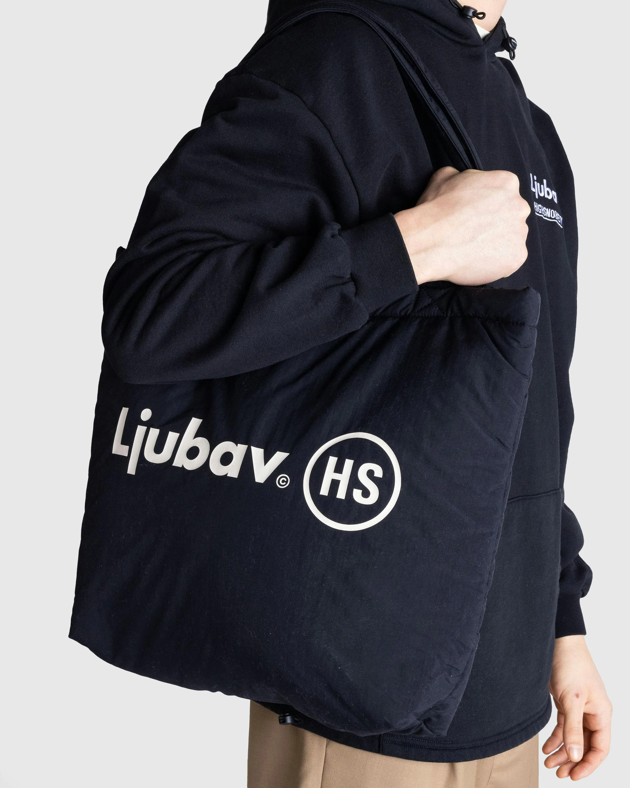 Ljubav x Highsnobiety – Padded Tote Bag Black | Highsnobiety Shop