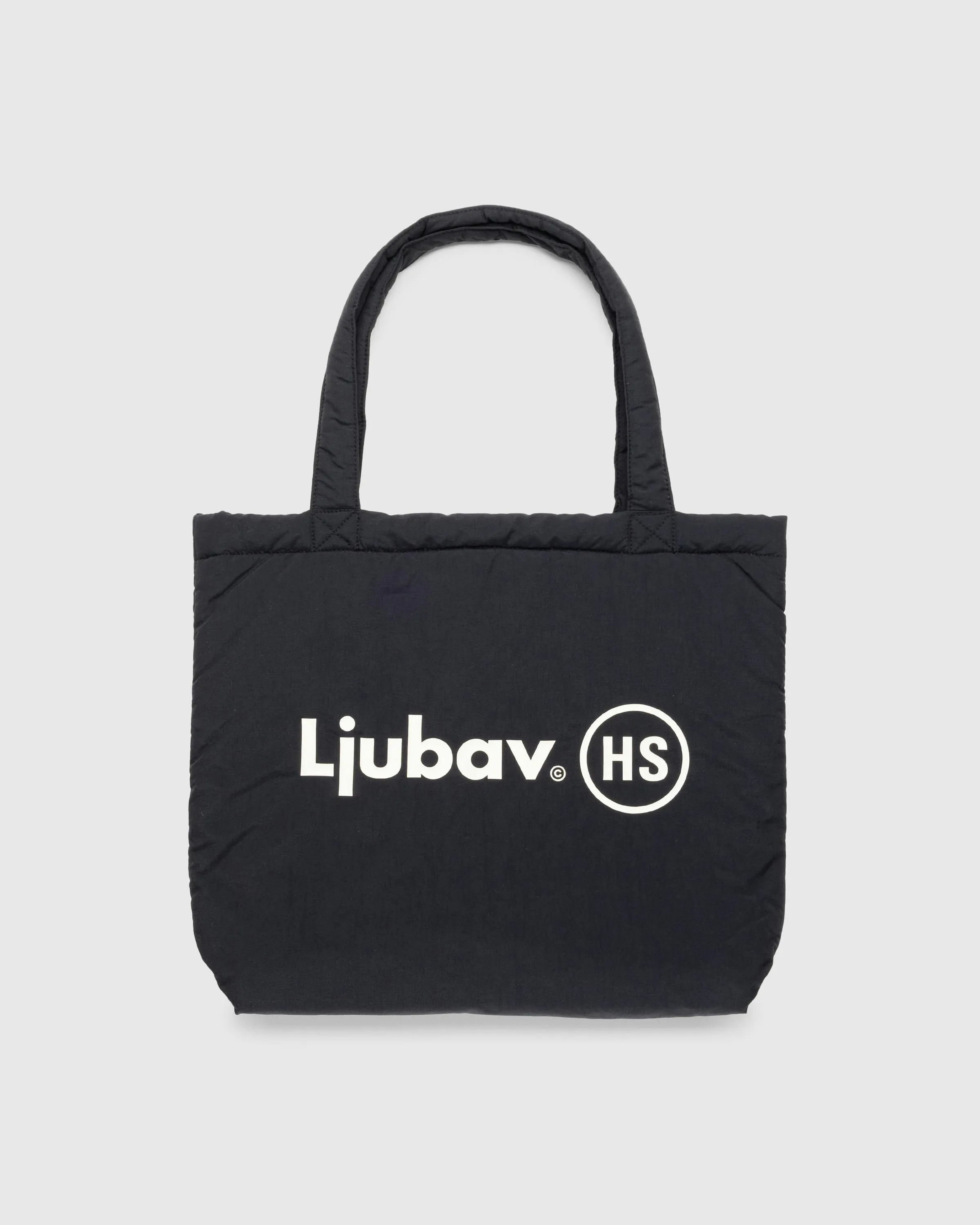 Ljubav x Highsnobiety – Padded Tote Bag Black | Highsnobiety Shop