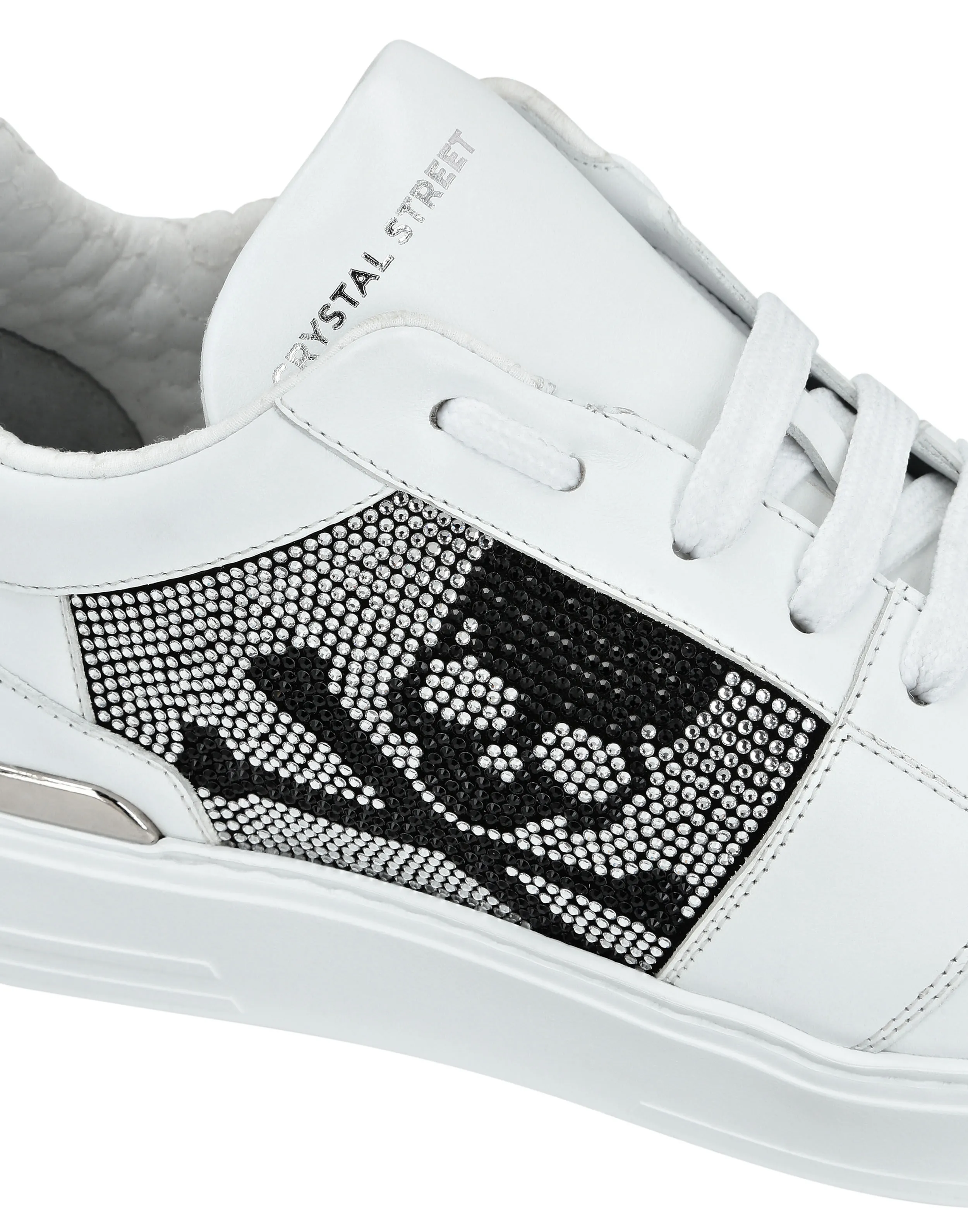 Lo-Top Crystal Leather Sneakers Skull&Bones