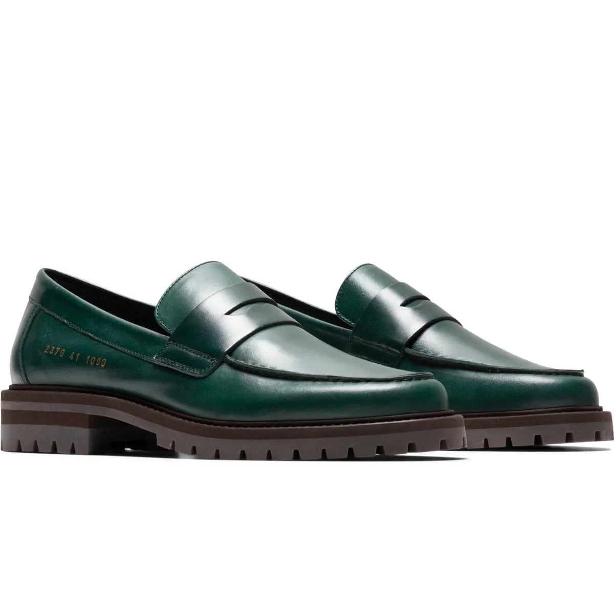 LOAFER WITH LUG SOLE GREEN | Bodega