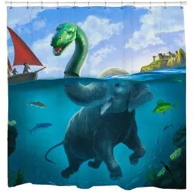 Lochness Monster Shower Curtain