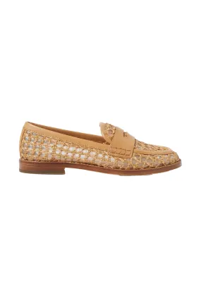 LOEFFLER RANDALL Rachel Crochet Raffia Loafer