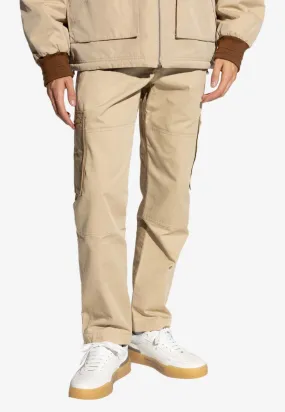 Logo Patch Slim Cargo Pants