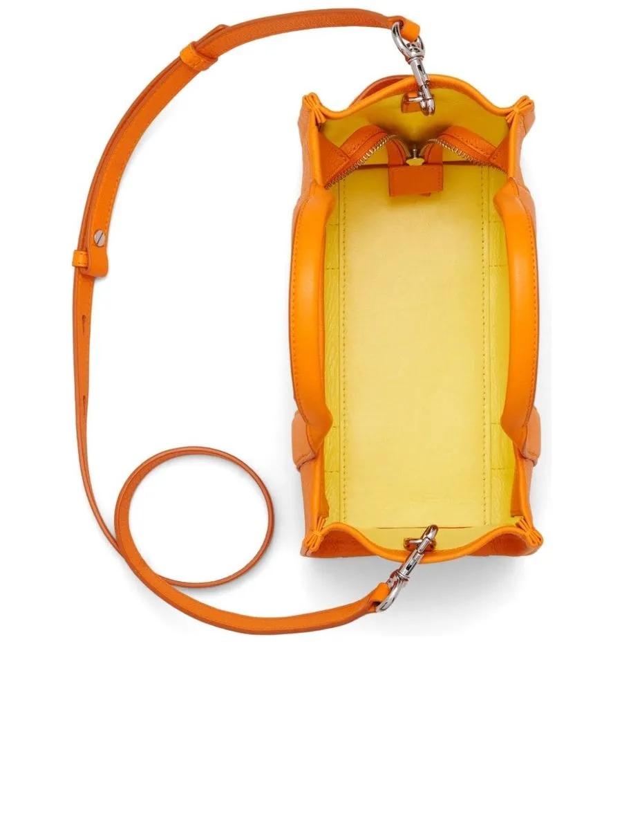 Logo Print Leather Shoulder Bag