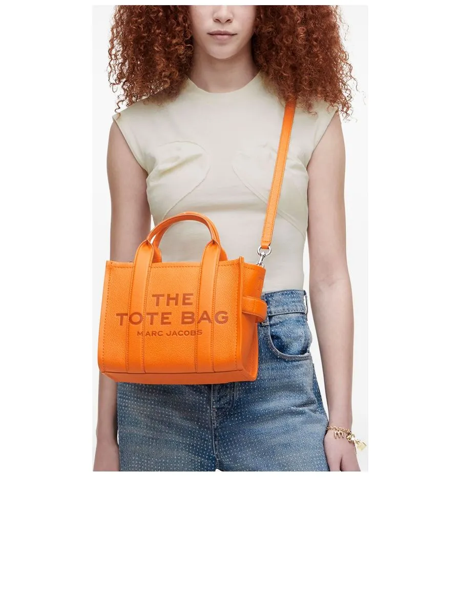Logo Print Leather Shoulder Bag