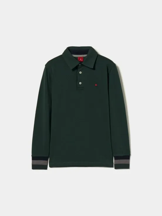 Long-sleeved polo shirt