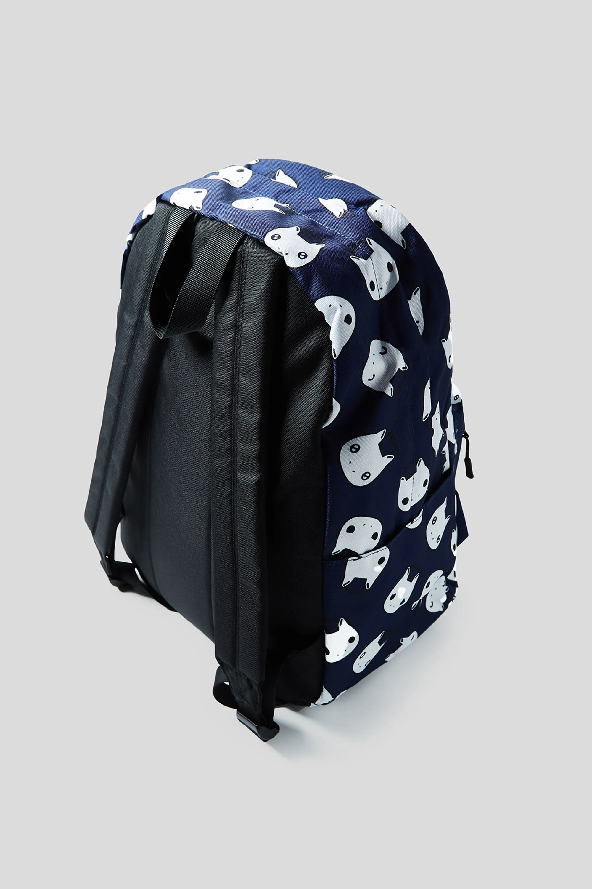 LOTS OF BLUE PATTERN BACKPACK