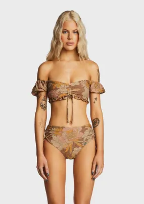 Lottie Off Shoulder Bikini Top-