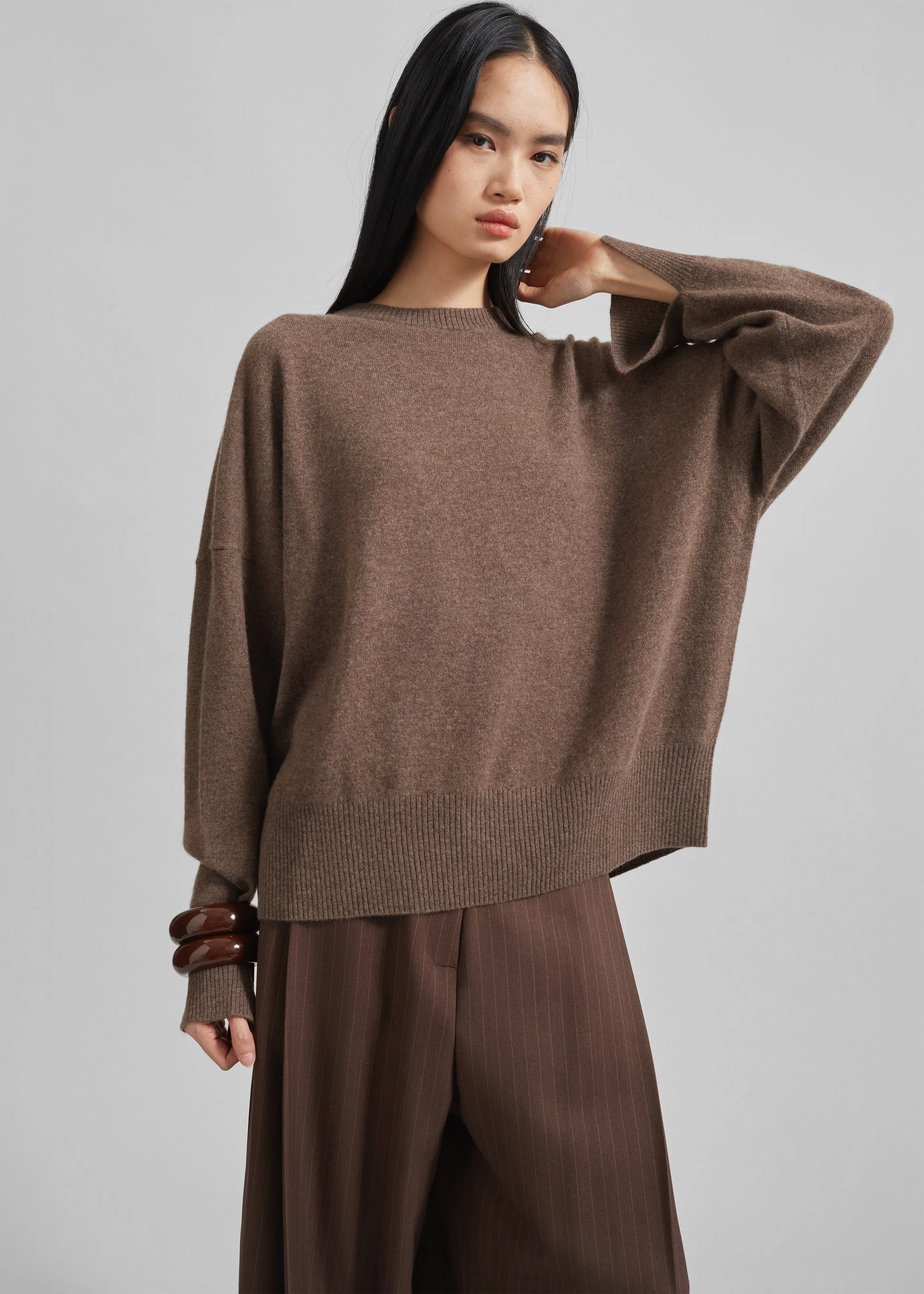 Loulou Studio Anaa Cashmere Sweater - Wood