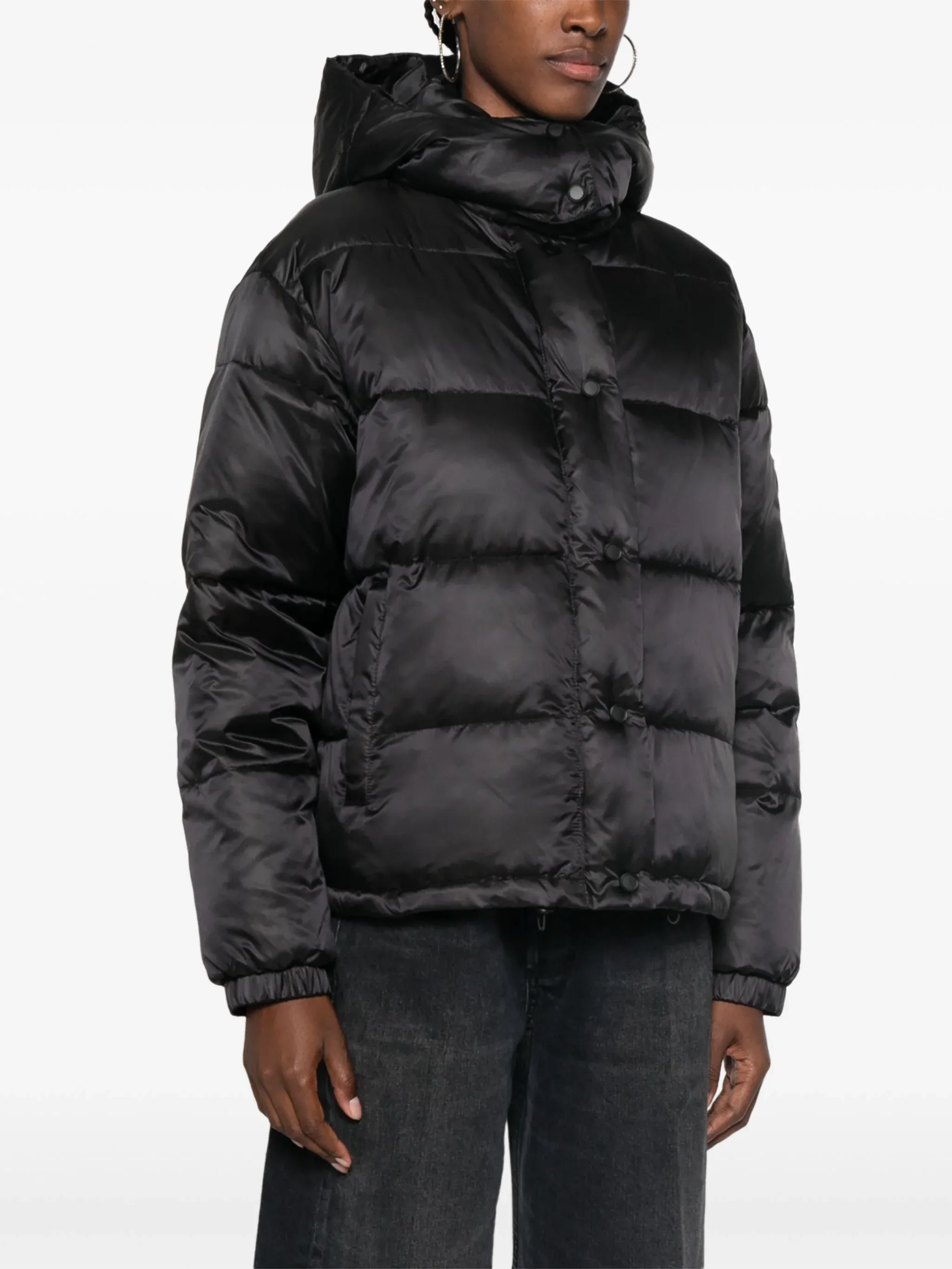 Love Birds-patch puffer jacket