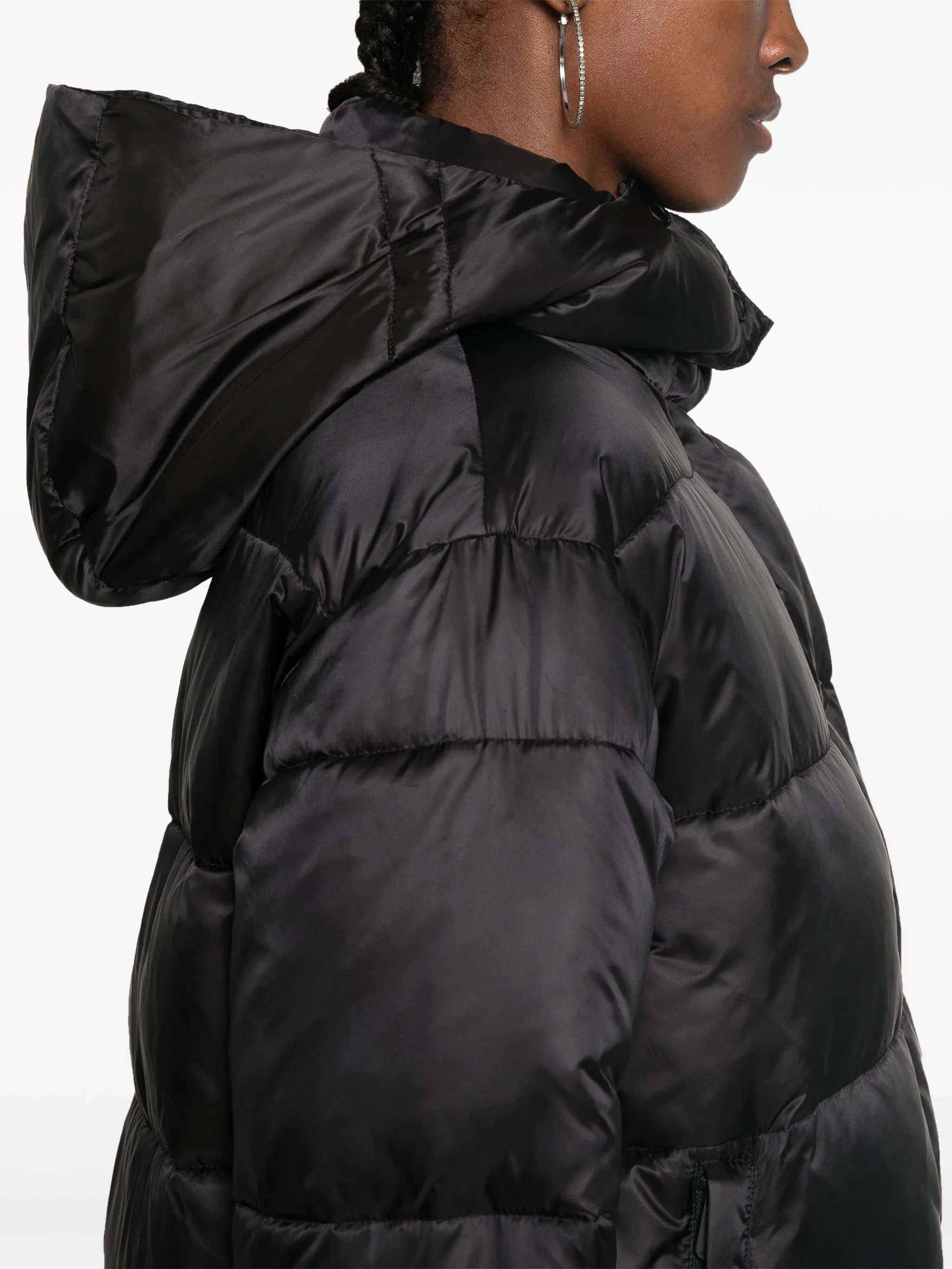 Love Birds-patch puffer jacket