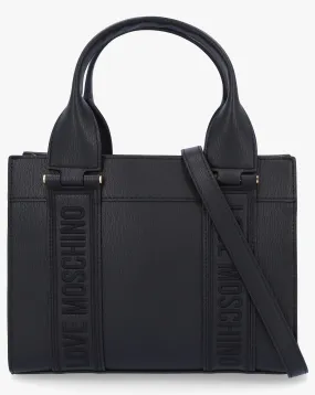 Love Moschino Medium Billboard Black Tote Bag | Simply Be