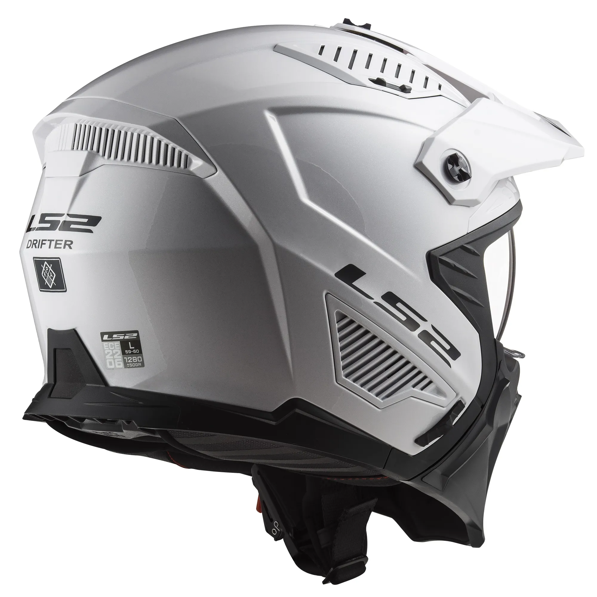 LS2 OF606 Drifter Plain Helmet - White