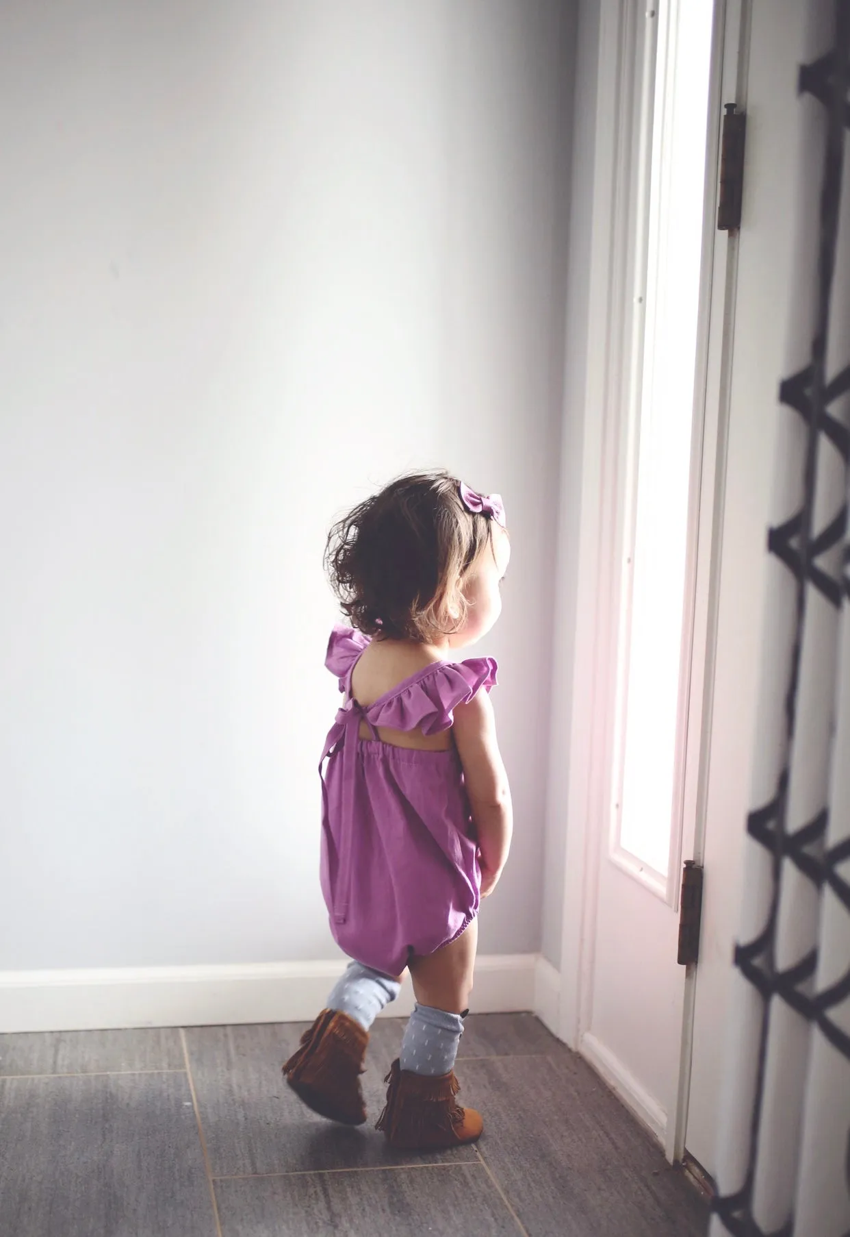 Lua Romper - Orchid