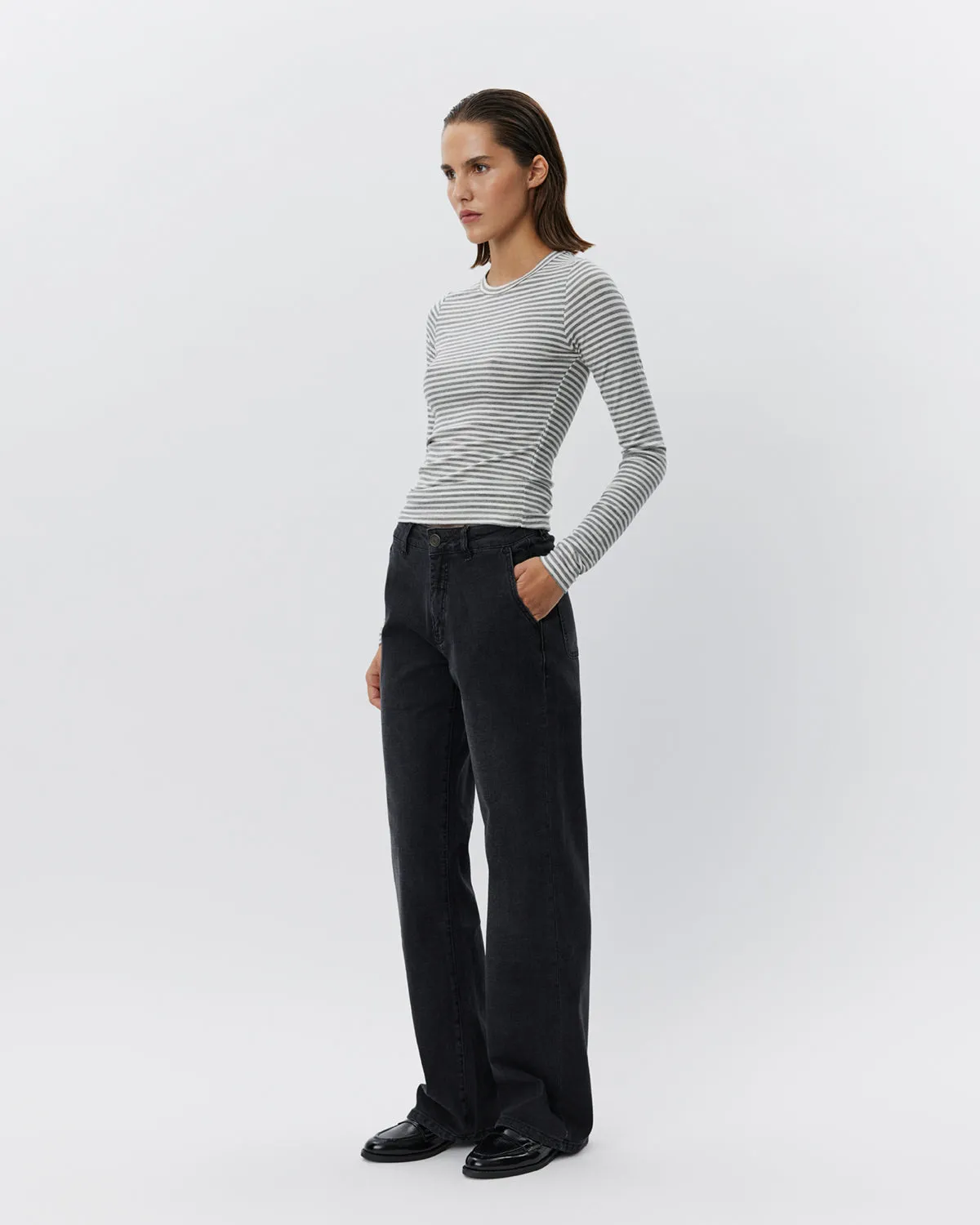 LUCCASW JEANS - Washed black