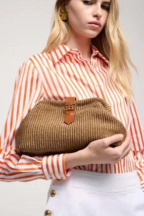 Luisa Spagnoli IADI RAFFIA CLUTCH